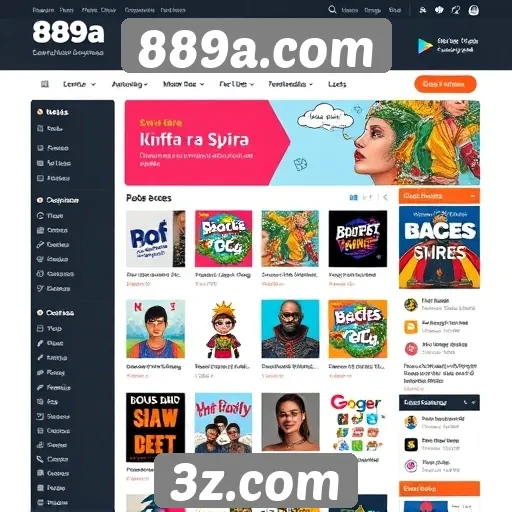 Interface intuitiva do 889a.com para navegação fácil